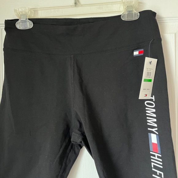 New Women's Tommy Hilfiger Sport Short Black Size L - Picture 2 of 3
